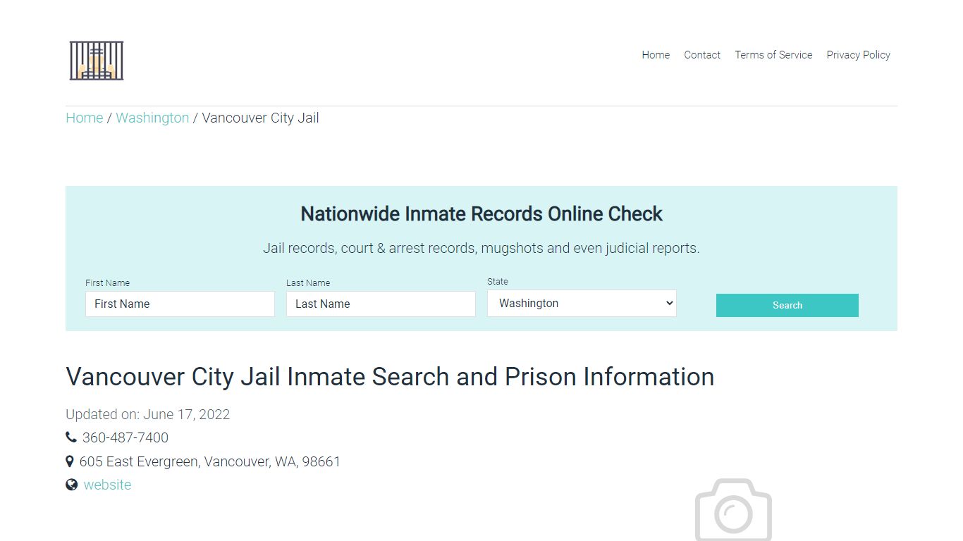 Vancouver City Jail Inmate Search and Prison Information